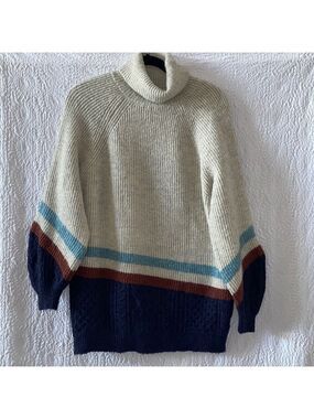 DAVI & DANI Turtleneck Long Bell Sleeve Sweater